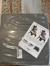 Booster Seat Kitchen Chair 2Pc PU Washable Straps Safety Buckle Toddler Portable