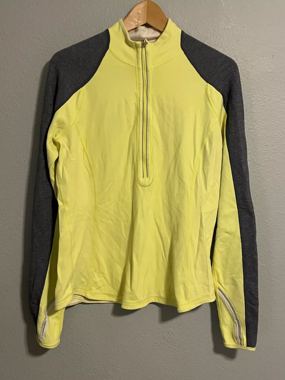 lululemon 1/2 zip pullover reversible long sleeve mock shirt