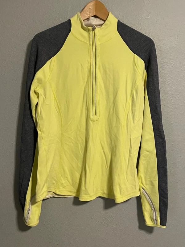 lululemon 1/2 zip pullover reversible long sleeve mock shirt