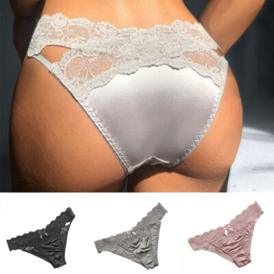 Sexy Hohle Spitzenhöschen Für Damen Niedrige Taille Unterwäsche G-String- C8