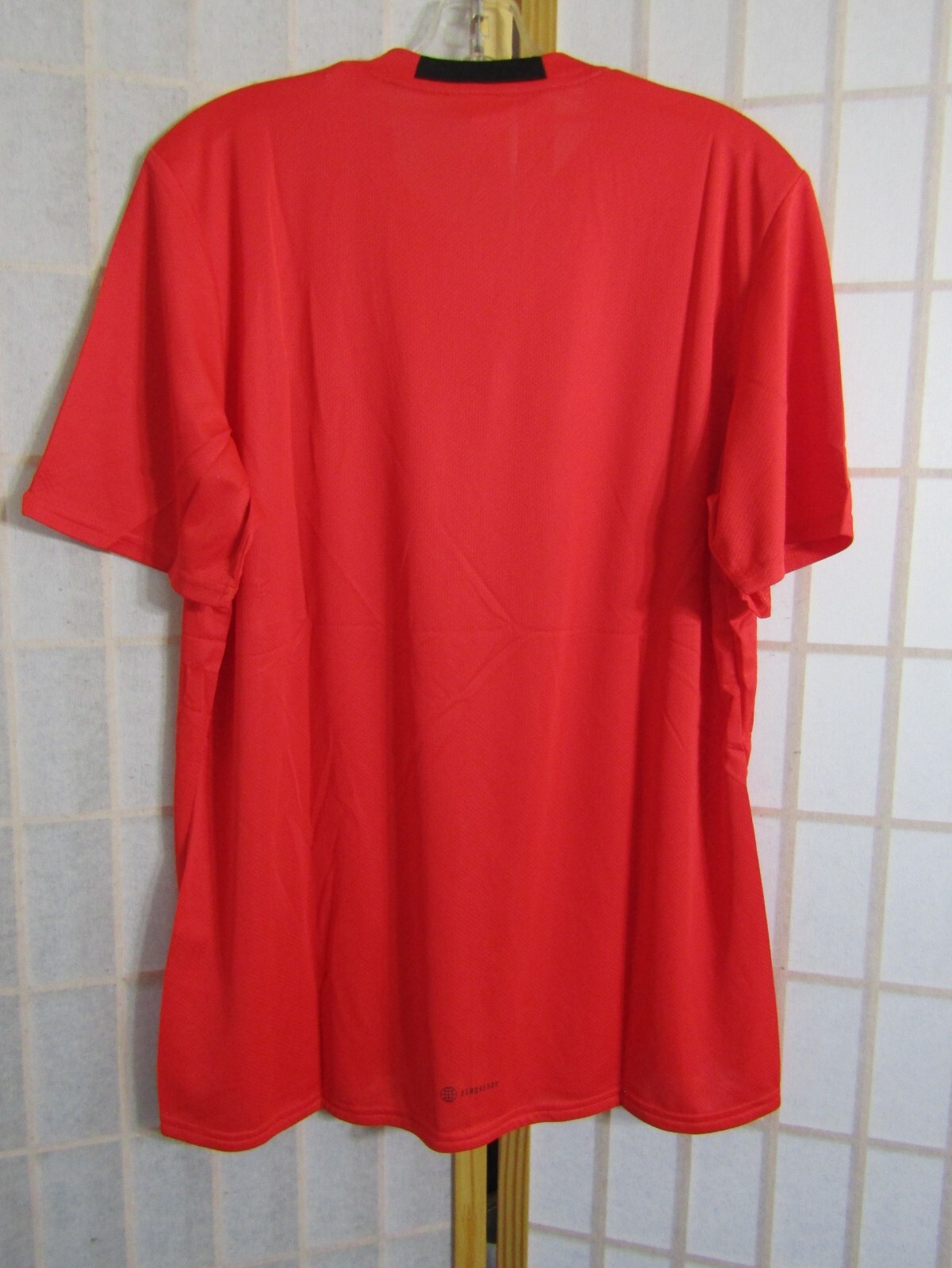 NWT adidas D4M Tee Aeroready Red/BLK Logo Short Sleeve T-Shirt Unisex Size L thumbnail 4