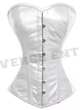 Heavy Duty Steel Boned Corset Women Over Bust Waist Training Satin Corset