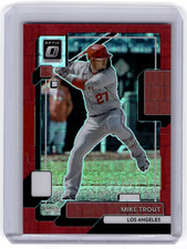 2022 Panini Optic Mike Trout Red Pandora Prizm /99 #157