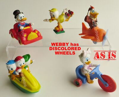 LOOSE SET 4+U-3 McDonald's 1988 DUCKTALES II Disney CARTOON Duck
