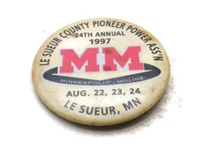 Le Sueur County Pioneer Power Ass'n 1997 Button Le Sueur, MN