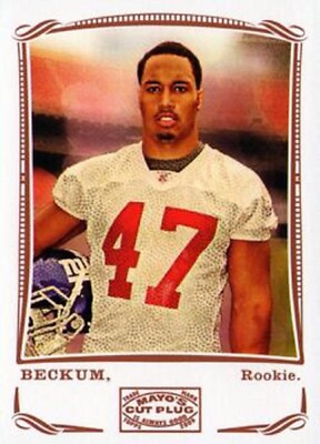 2009 Topps Mayo #261 Travis Beckum RC New York Giants