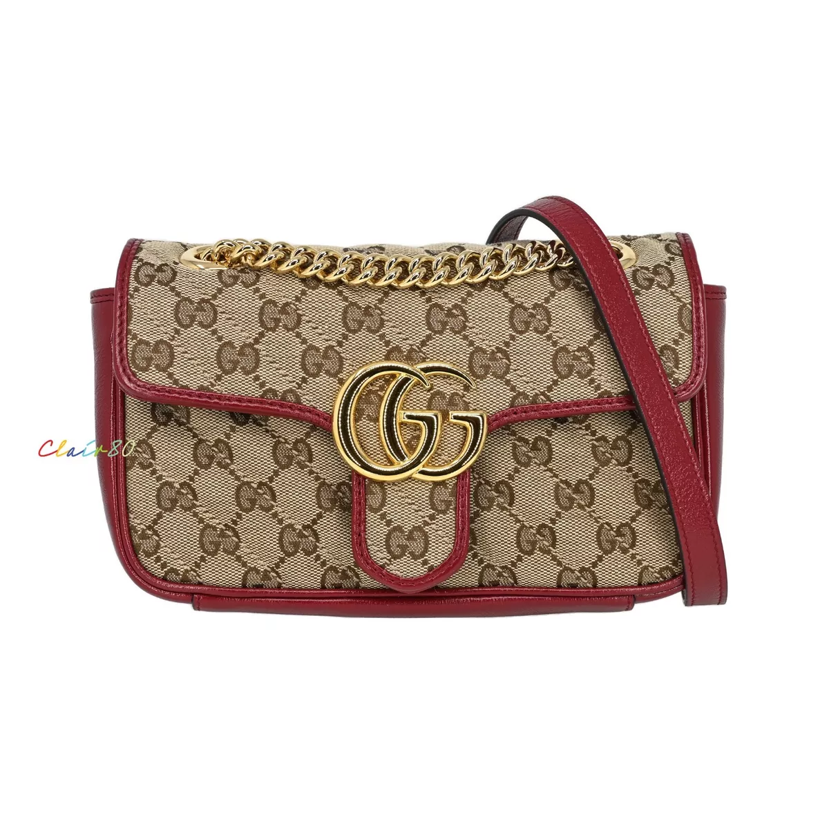 Gucci GG Marmont Small Diagonal Matelasse Bag Original GG Canvas