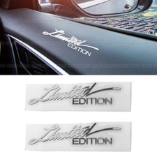 Silver 3D Limited Edition Logo Emblem Badge Sticker Decal Car Accessories