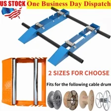 Cable Drum Roller Stand Adjustable Cable Reel Dispenser For Industrial Wire Axle