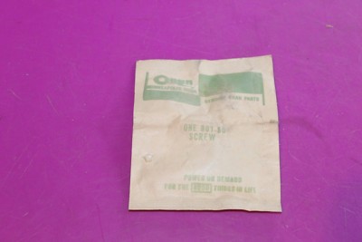 Onan Screw. Part 801-50. Acquired from a closed dealership. See
