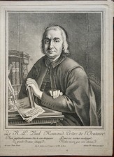 R.P. PAUL RAINAUD PRIEST ORATORY BY AUDRAN ENGRAVING 19 EME