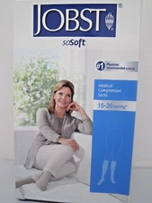 JOBST soSoft Womens Knee High Compression Socks 15-20 mmHg Closed Toe