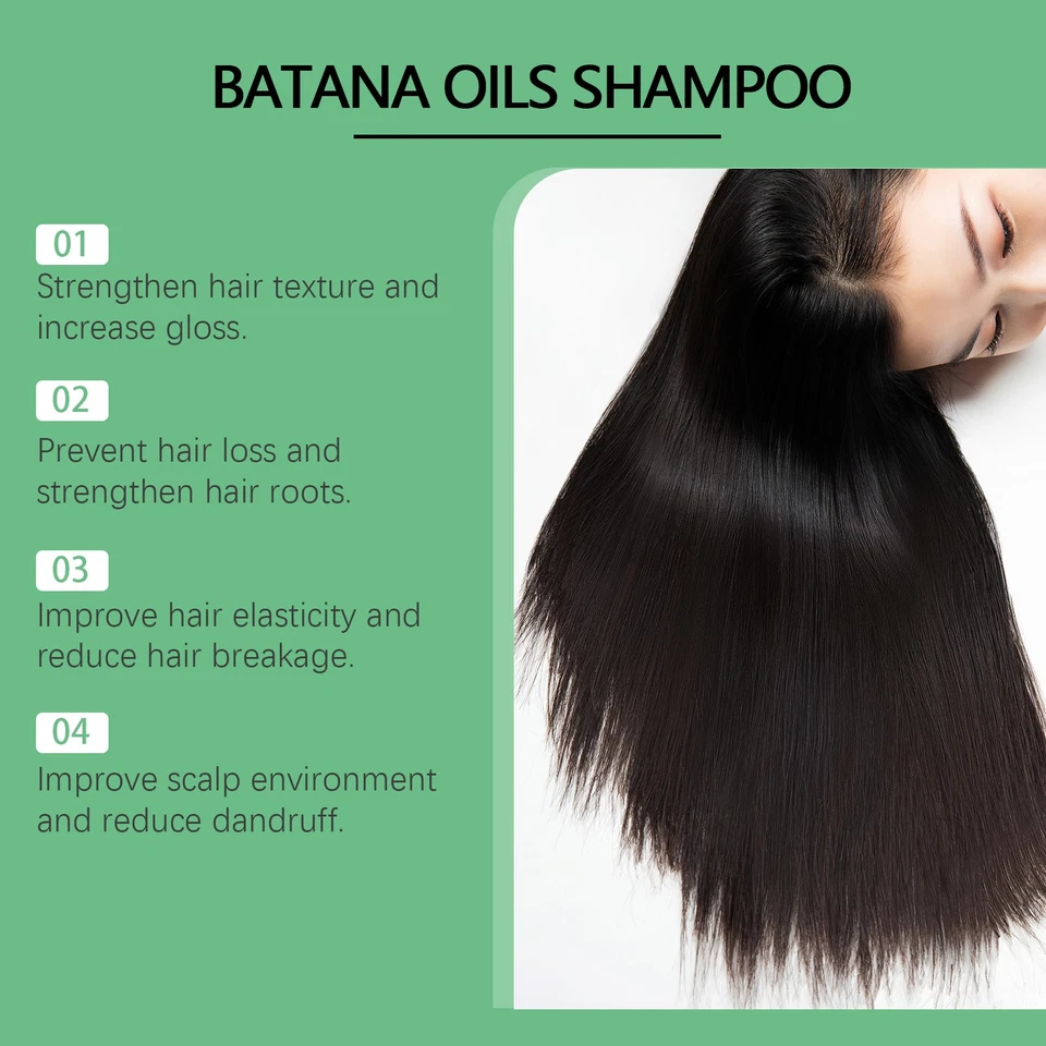 Batana Oil Shampoo for Hair Growth 100% Natural Rosemary Nourishing Conditioner - Image 3 of 4