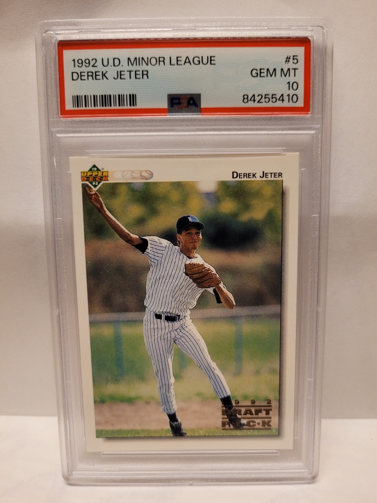 1992 Upper Deck Minor League Derek Jeter PSA Graded GEM MINT 10   #5  Yankees 