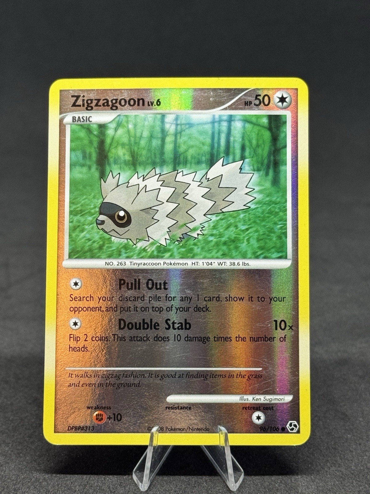 Pokémon Zigzagoon 96/106 Great Encounters Reverse Holo