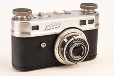 Perfex One-O-Two Rangefinder 35mm Film Camera with Wollensak 50mm Lens V24