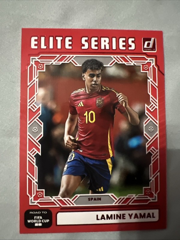 2025-26 Panini Donruss FIFA Red Elite Series Lamine Yamal #25 Spain