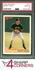 1993 BOWMAN #511 DEREK JETER RC YANKEES HOF PSA 10