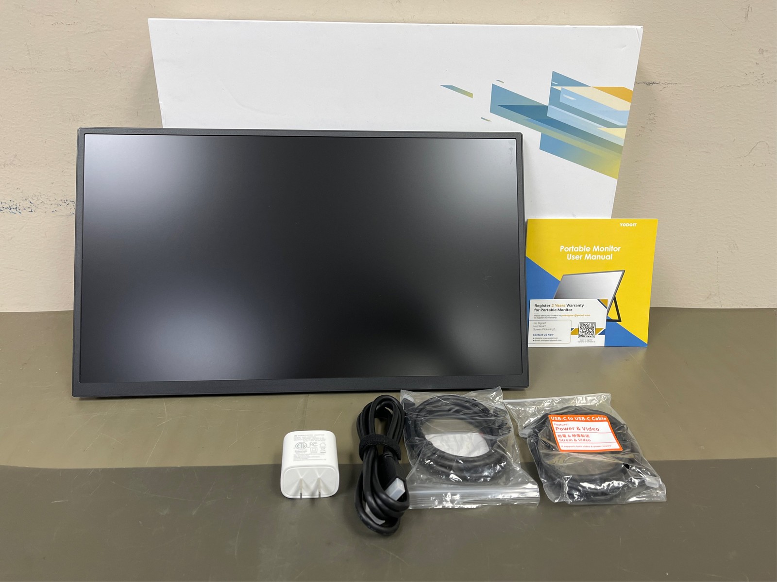 Yodoit Portable Monitor for Laptop 100Hz 18.5" FHD 1080P Screen IPS Display with
