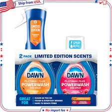Dawn Powerwash Dish Spray Pumpkin Spice Frosted Cranberry Starter Refill 2x16 Oz
