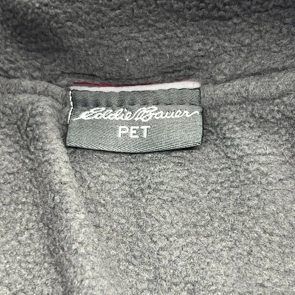 Eddie Bauer Quilted Red Pet Dog Coat Jacket Fleece Lined Warm Puffer Winter - Image 3 of 4