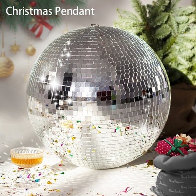 Mirror Disco Ball 12'' 16'' 20'' Silver Color Hanging Disco Ball For Bar wedding 