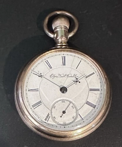 Elgin Pocket Watch, Grade 77,  Size 18s, 15 Jewel in Gold Tone Case, c. 1890