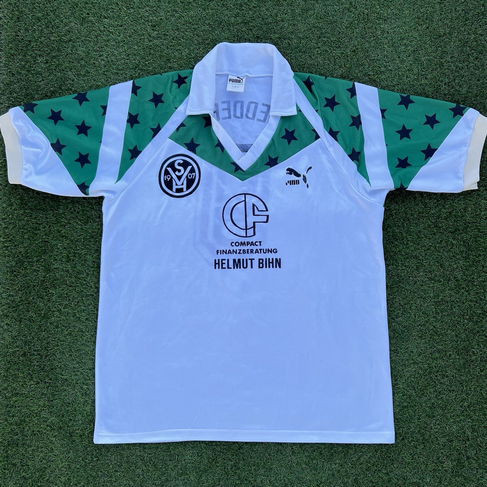 Vintage Puma SV 07 Heddernheim 1980s Template Men Football Shirt/Trikot/Jersey