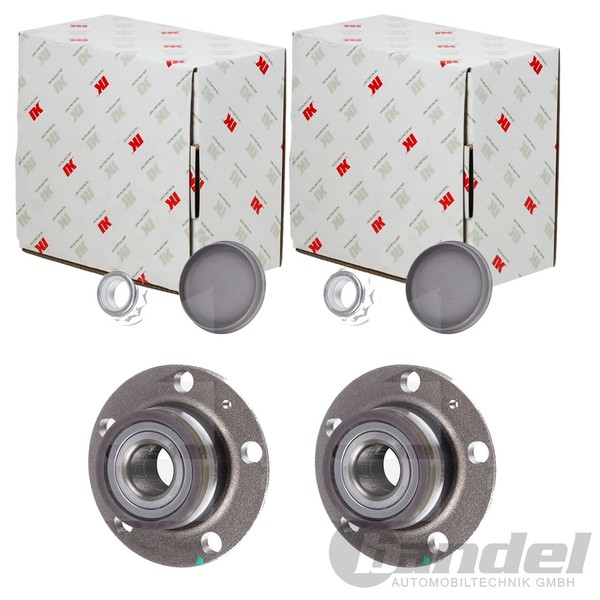 2X NK RADLAGER-SATZ Hinten Passend FÜR Audi A1 A2 Seat Cordoba Ibiza Skoda-image