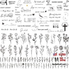 160 PCS 74 Sheets Realistic Three Types Realistic Temporary Tattoos 74 Sheets