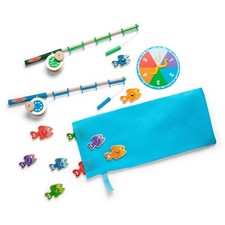 Melissa  Doug Catch  Count Wooden Fishing Game with 2 Magnetic Toy Rods