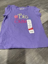 NWT JUMPING BEANS GIRLS BIG SISTER SHORT SLEEVE SHIRT SIZE 3T