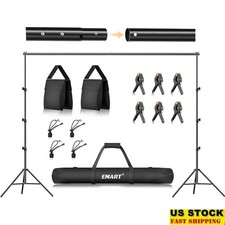 Photo Backdrop Stand kit, 8.5 x 10 ft Back Drop Adjustable Frame for Photography