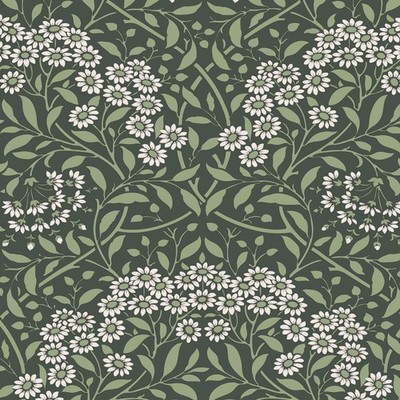 Leaf Damask Wallpaper Floral Leaves Botanical Art Deco WOW AF0030 Green