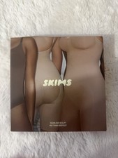 Skims Seamless Sculpt Bodysuit Mid Thigh, Size M, Ochre
