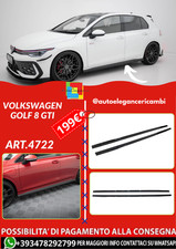 💕ART.4722 Minigonne Volkswagen Golf 8 Gti Nero lucido💕