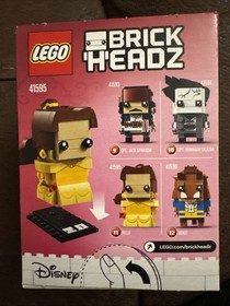 LEGO BRICKHEADZ 41595 41596 Disney Belle & Beast. New. Sealed.