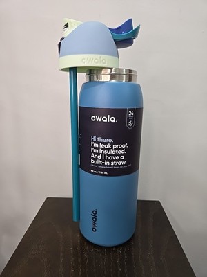 Vacuüm Geïsoleerde Waterfles Met Rietje - Multifunctioneel - 1 Stuk Roestvrij Staal