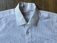 Vintage 1970s Richtrim Cotton Poly Semisheer Dressy Shirt Chest 41