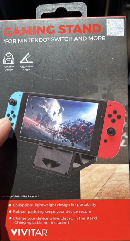 Vivitar Black Portable Adjustable Stand for Nintendo Switch Console