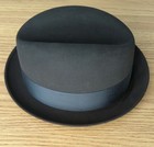 Vintage 7 1/4 Bond Executive Group Charcoal Felt Fedora in Bond Hat Box — photo 4