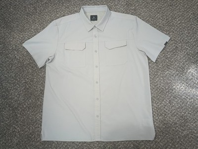 Gillz Fishing Shirt Men's XL Lite Weight Short Sleeve Button Up Moisture Wicking