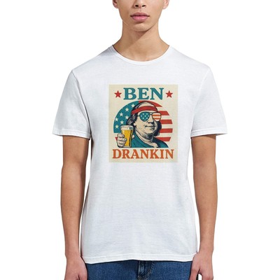 Ben Drankin American Patriot T-Shirt Lustiges Benjamin Franklin