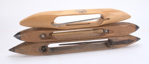 Weaving Shuttle Boat & Stick Lot Spindle For Loom