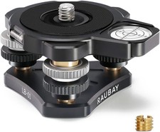 Tripod Leveling Base with Magnetic Bubble Level for DSLR or Telescope