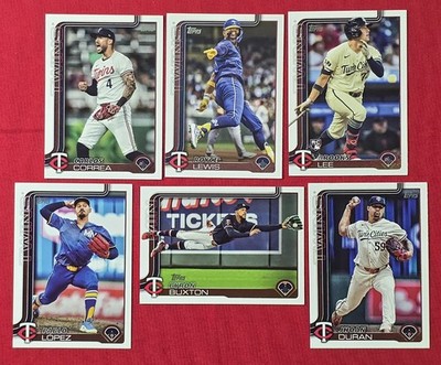 2025 Topps Series 1 & 2 MINNESOTA TWINS 24-card Team Set- Lewis Lee Buxton Duran