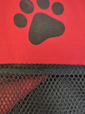 Portable Pet Playpen Foldable Dog Cat Playpen Camping Tent RED/BLK - MEDIUM