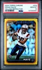 2024 DRAKE MAYE TOPPS CHROME TRUE  YELLOW REFRACTOR #203 RC /75 PSA GEM MT 10
