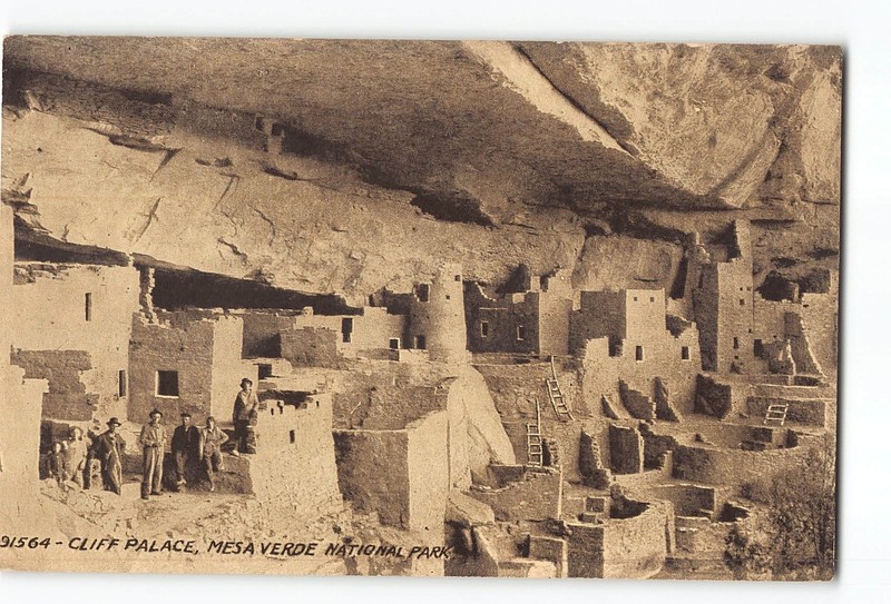 Mesa Verde National Park Colorado CO Postcard 1915-1930 Cliff Palace
