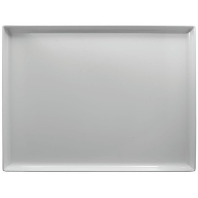 HUBERT White Plastic Display Merchandising Tray Melamine Rectangular - 20'' L x